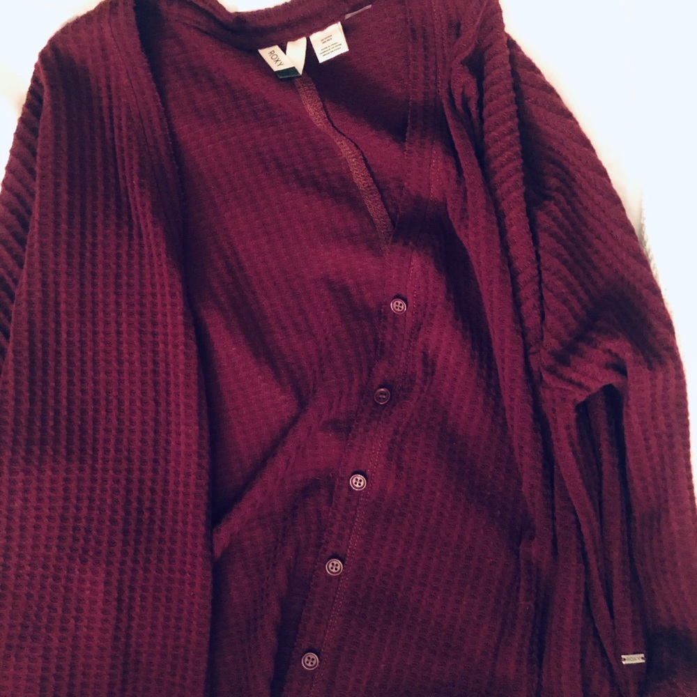 ROXY Maroon cardigan